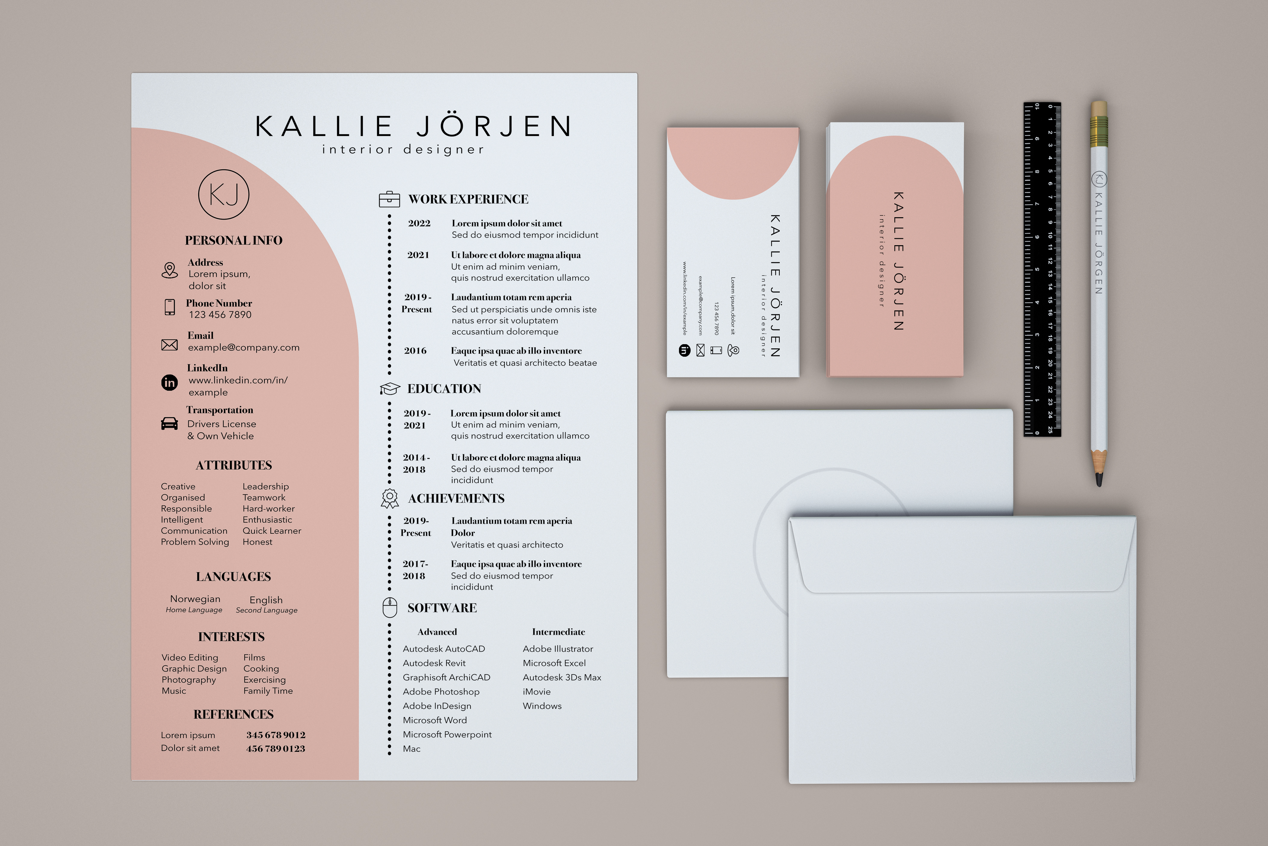 Business Stationery Mock Up - Portfolio